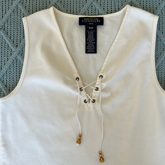 Vtg Jones New York Signature Petite Sleeveless Top - Picture 2 of 16